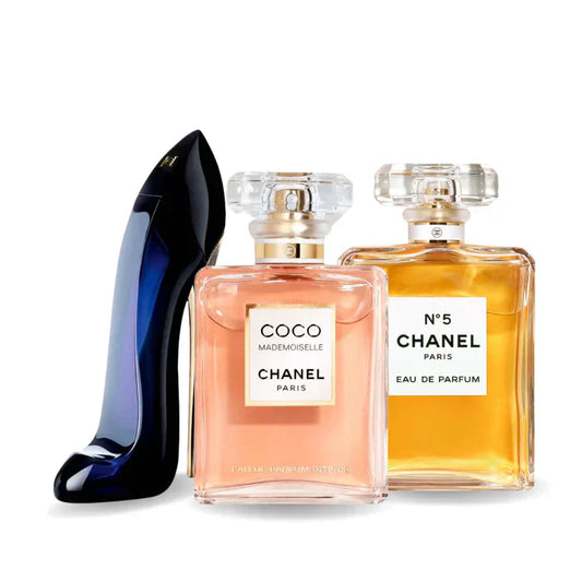 Coffret 3 Parfums - GOOD GIRL, COCO MADEMOISELLE et Chanel Nº5 100ml