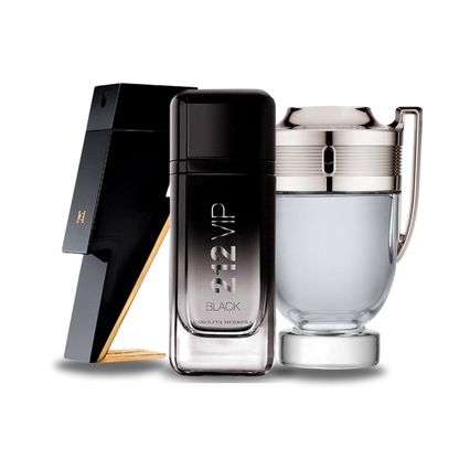 Coffret 3 Parfums - BAD BOY, 212 VIP BLACK et Paco Rabanne INVICTUS (Eau de Parfum)