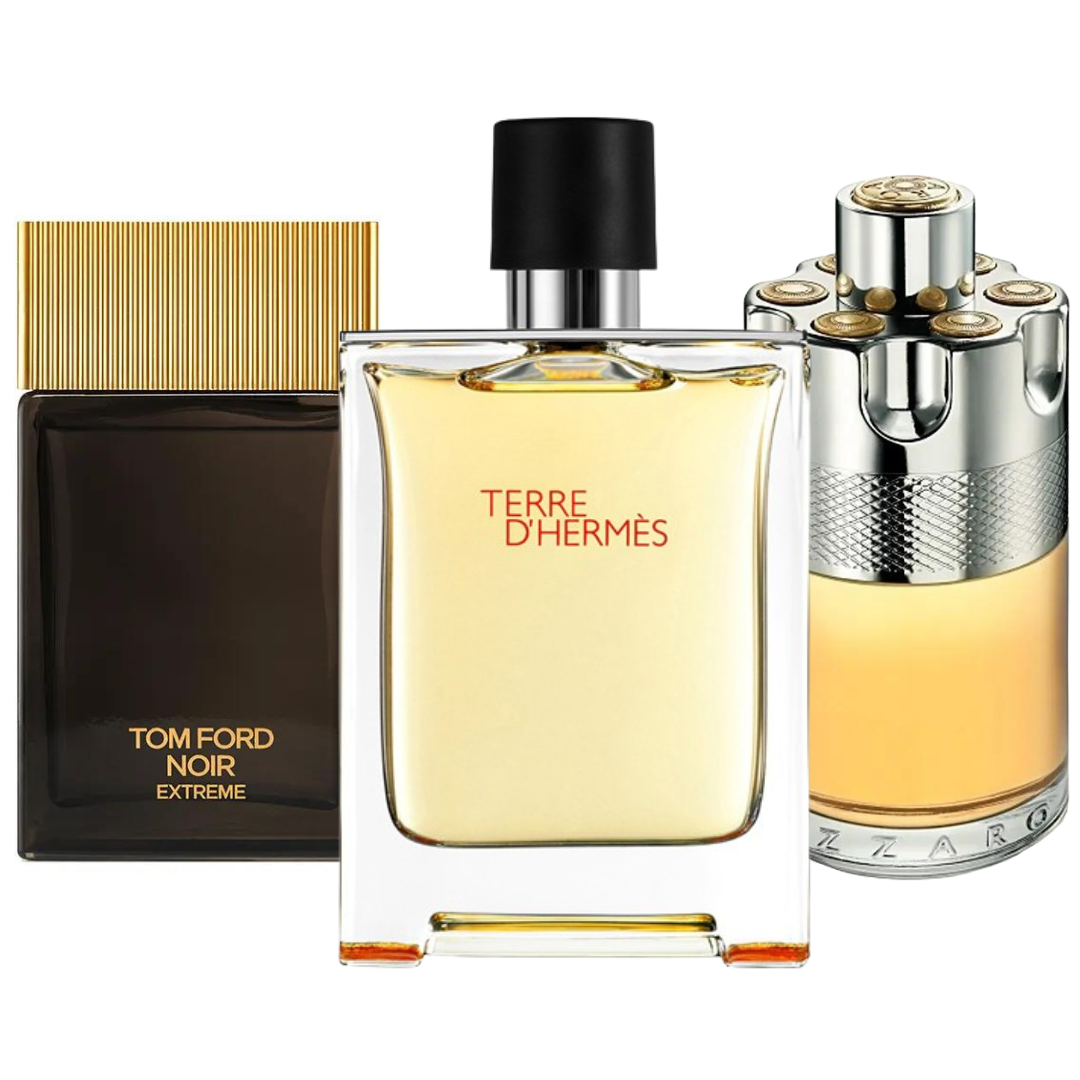 Coffret 3 Parfums - Terre de’Herme, Azzaro Wanted,et Tom Ford Noir Extreme 100ml